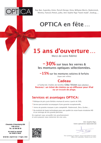 Remise exceptionnelle Optica